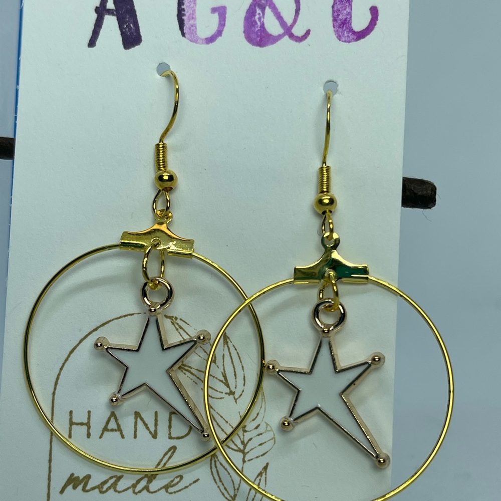 White star hoops